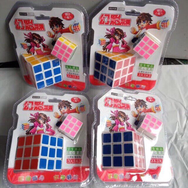 Rubik 3x3 kèm Theo Móc Khoá