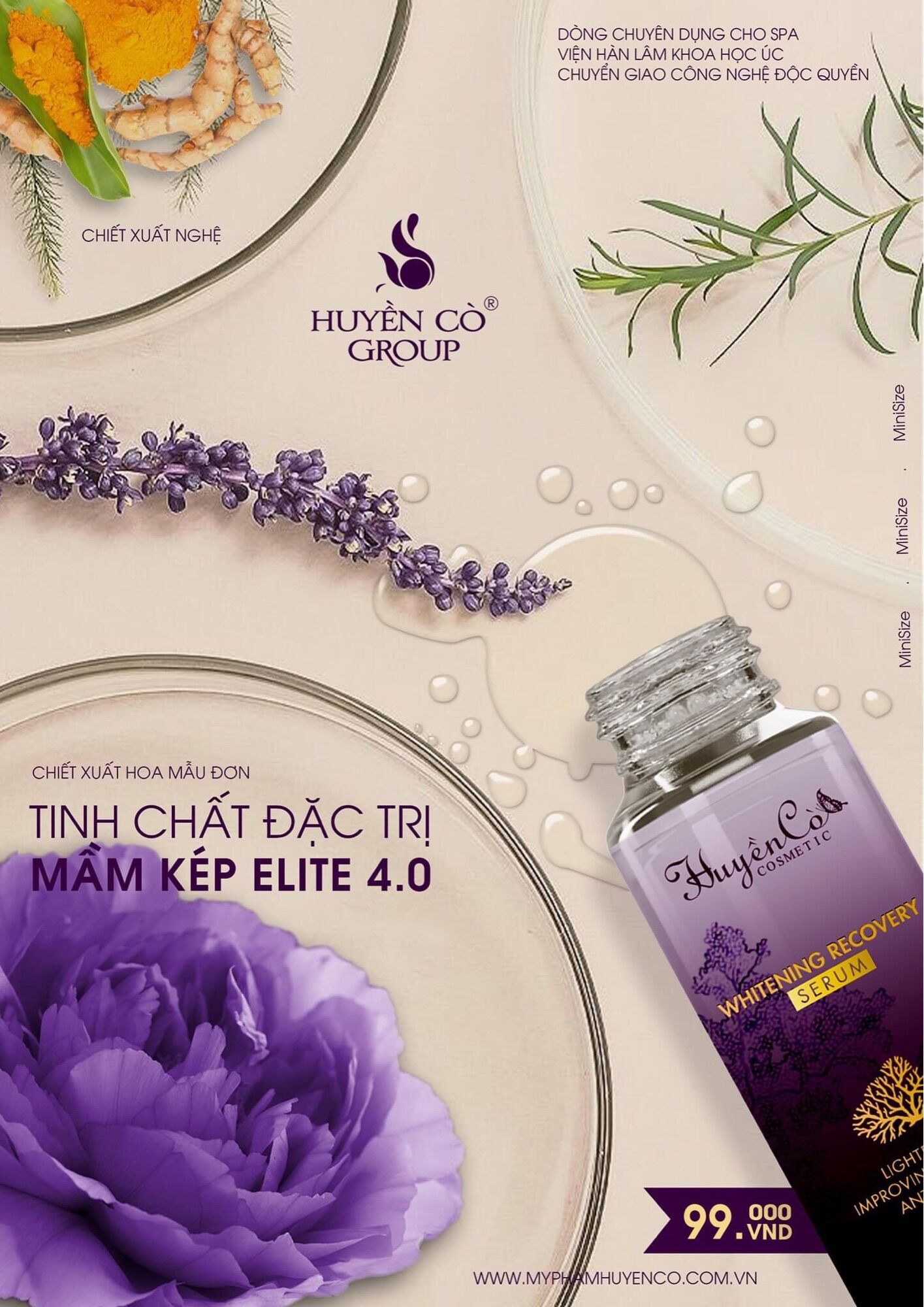 TINH CHẤT SERUM MẦM KÉP HUYỀN CÒ 5ml