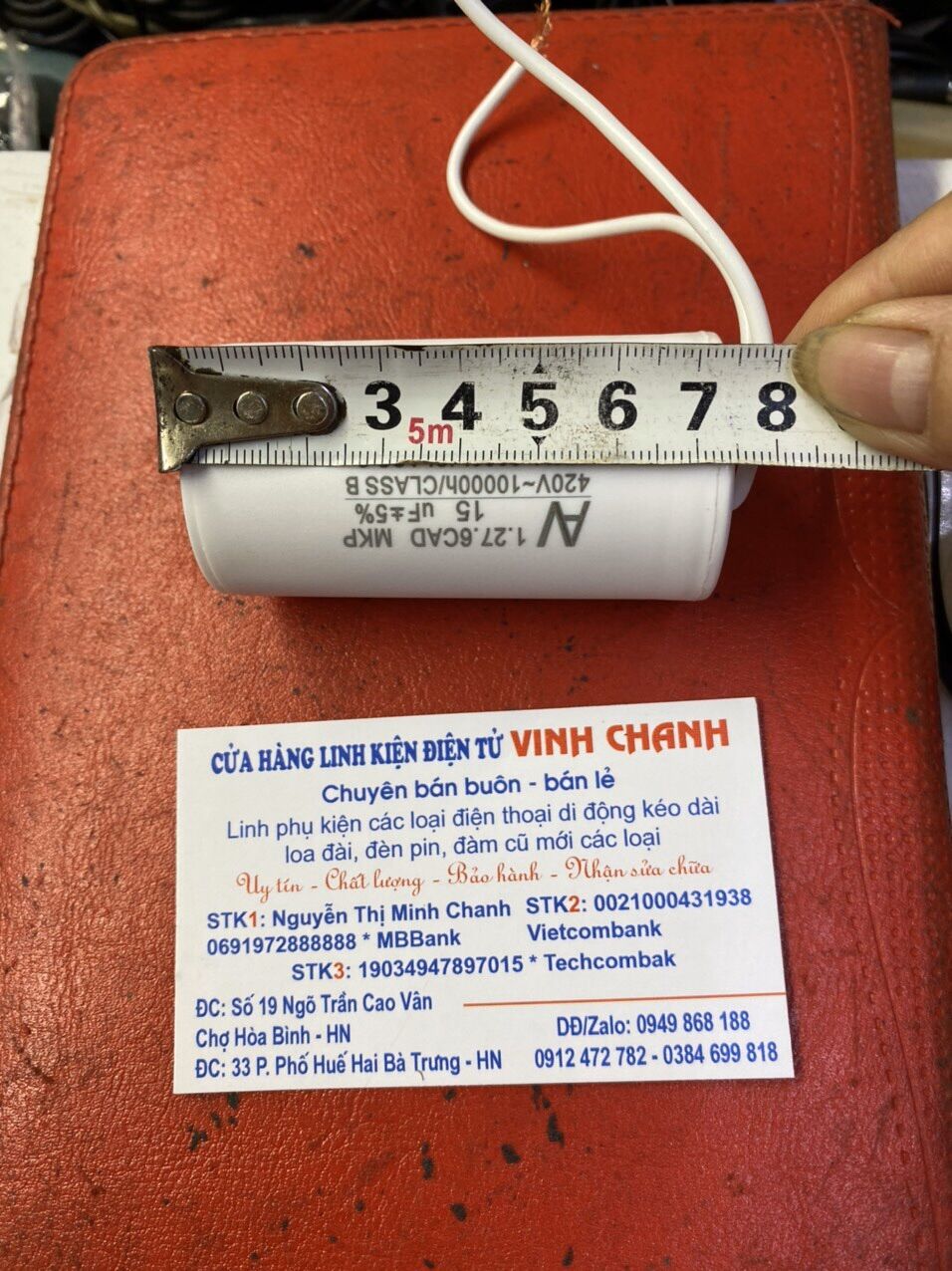 Tụ mô tơ 15uf