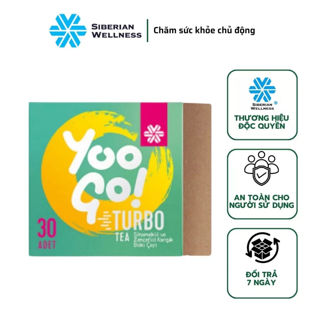 Trà Giảm Cân Thảo Mộc Thải Độc Yoo Go Turbo Tea Siberian