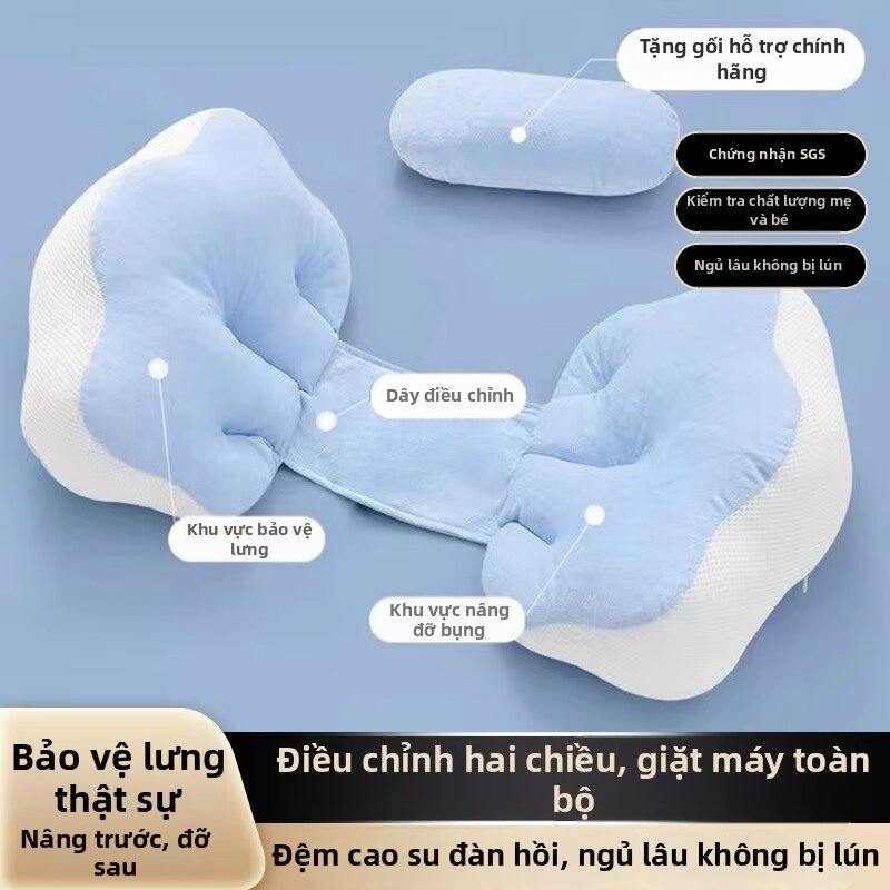 WEVOLA | Gối Ngủ Nằm Sườn Hỗ Trợ Đai eo & Bụng Cho Thai Kỳ