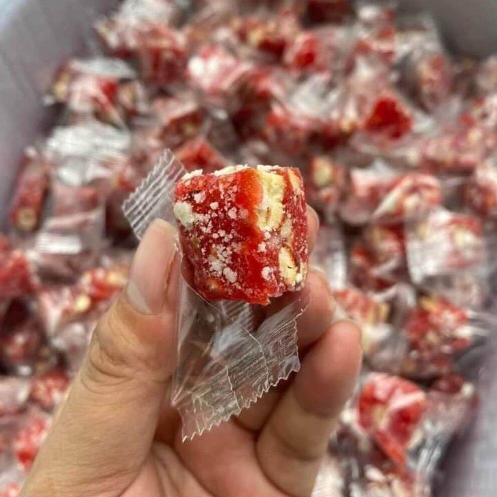 Mứt dâu sữa viên sấy dẻo 1kg