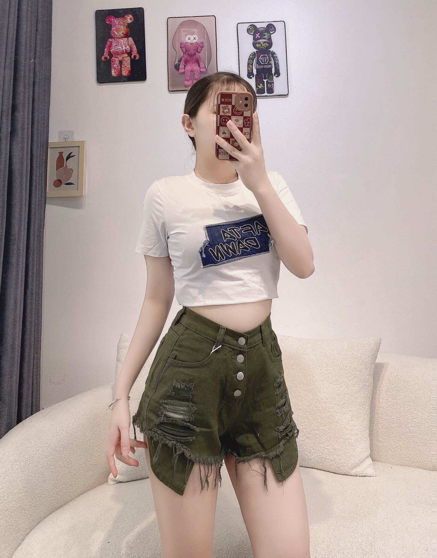 Short Jean Nút cao cấp chuẩn shop