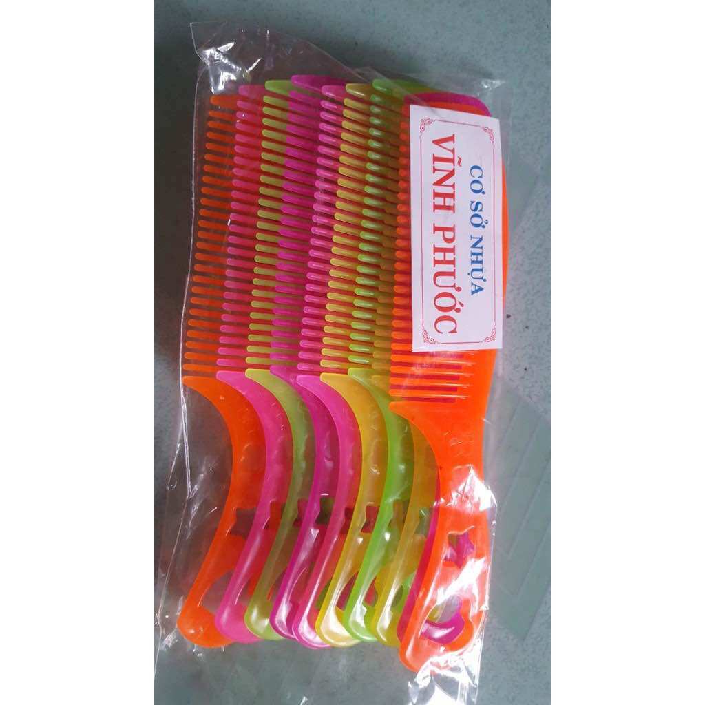 Lốc 10 Cây Lược Cán Ngôi Sao Lớn (dài 19cm)