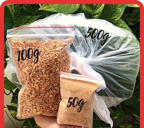 500gr bánh tráng rìa phơi sương+100gr hành phi +50gr muối