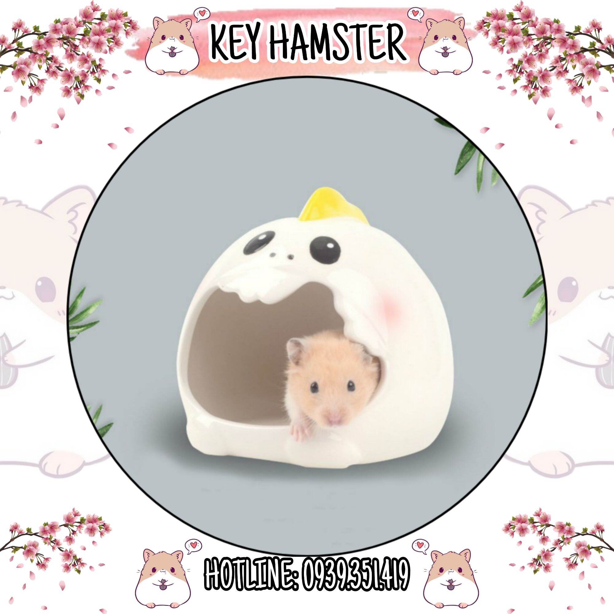 Nhà ngủ khủng long - Nhà ngủ, nhà trú ẩn cho hamster.