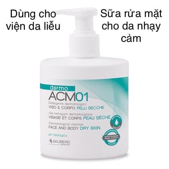 Sữa rửa mặt Dermo ACM01 Face and Body Cleanser - Dùng cho da khô và da nhạy cảm - Dùng cho em bé