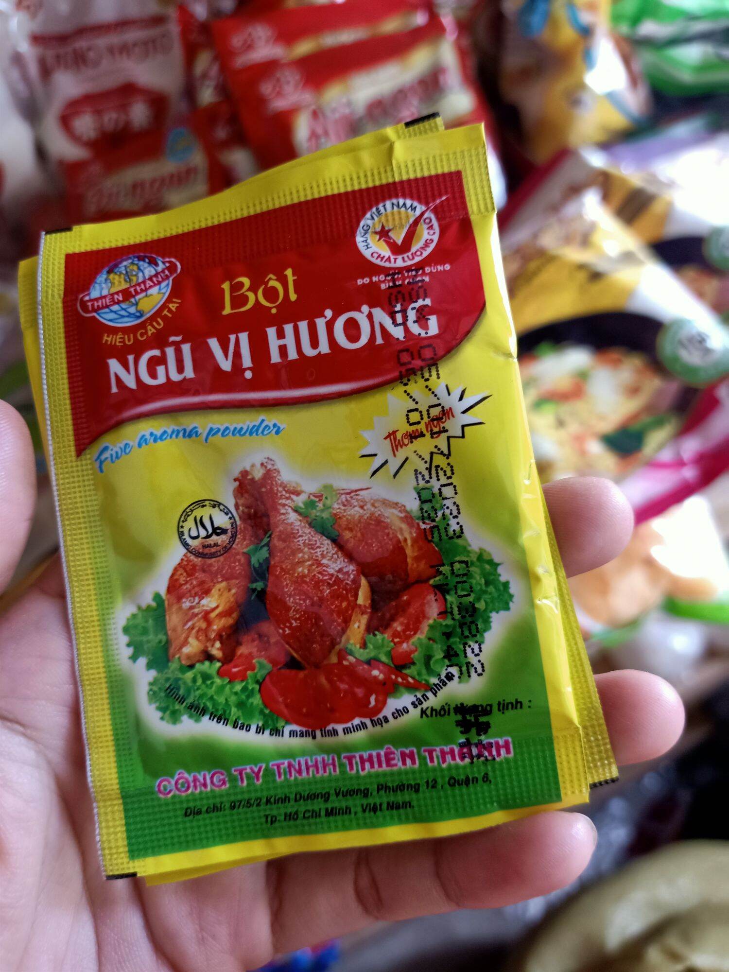 Bột ngũ vị hương gói 5g