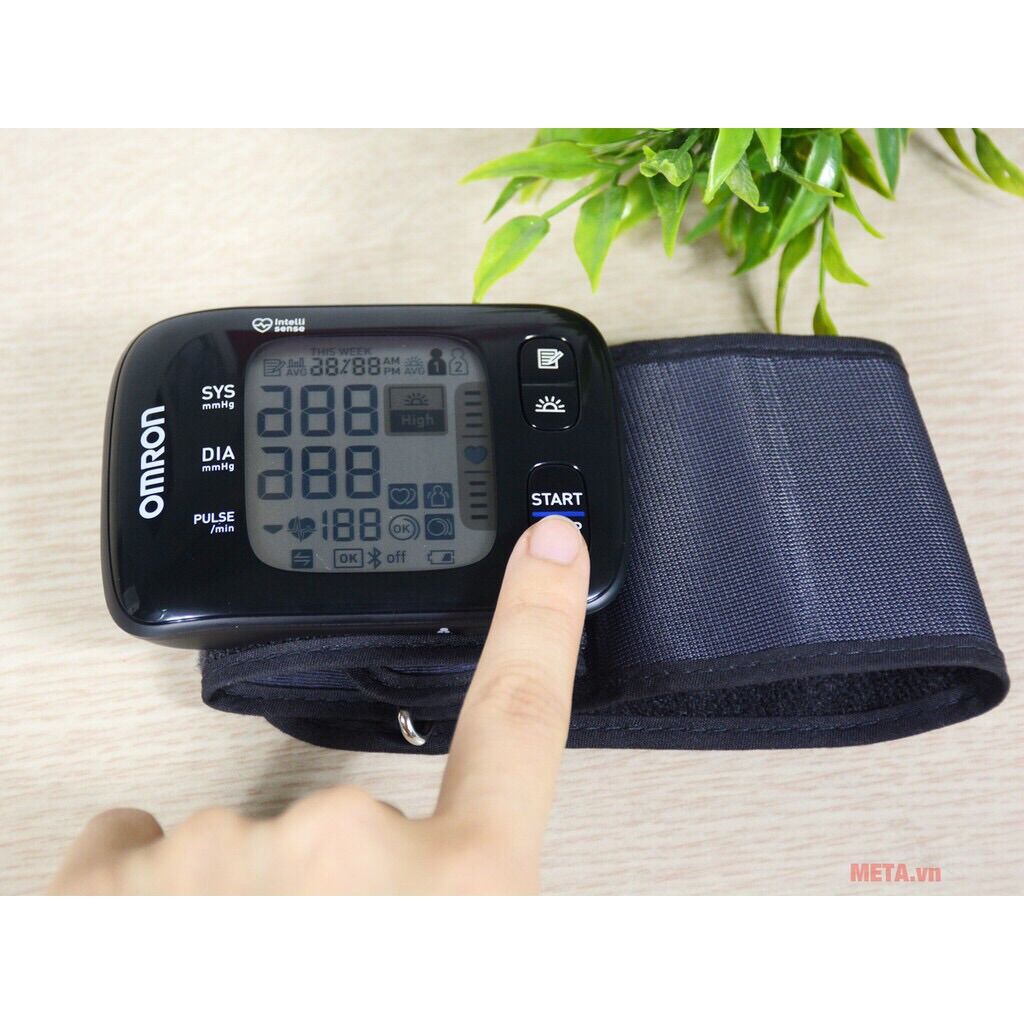 Máy Đo Huyết Áp Omron HEM 6232T (Cổ Tay) -kết  Nối Bluetooth