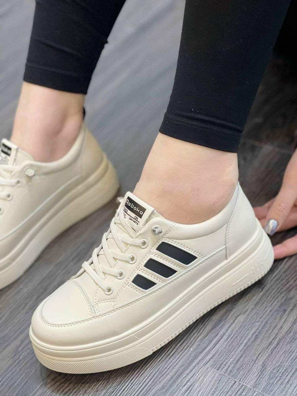 giầy thể thao sneaker không buộc dây, đế cao