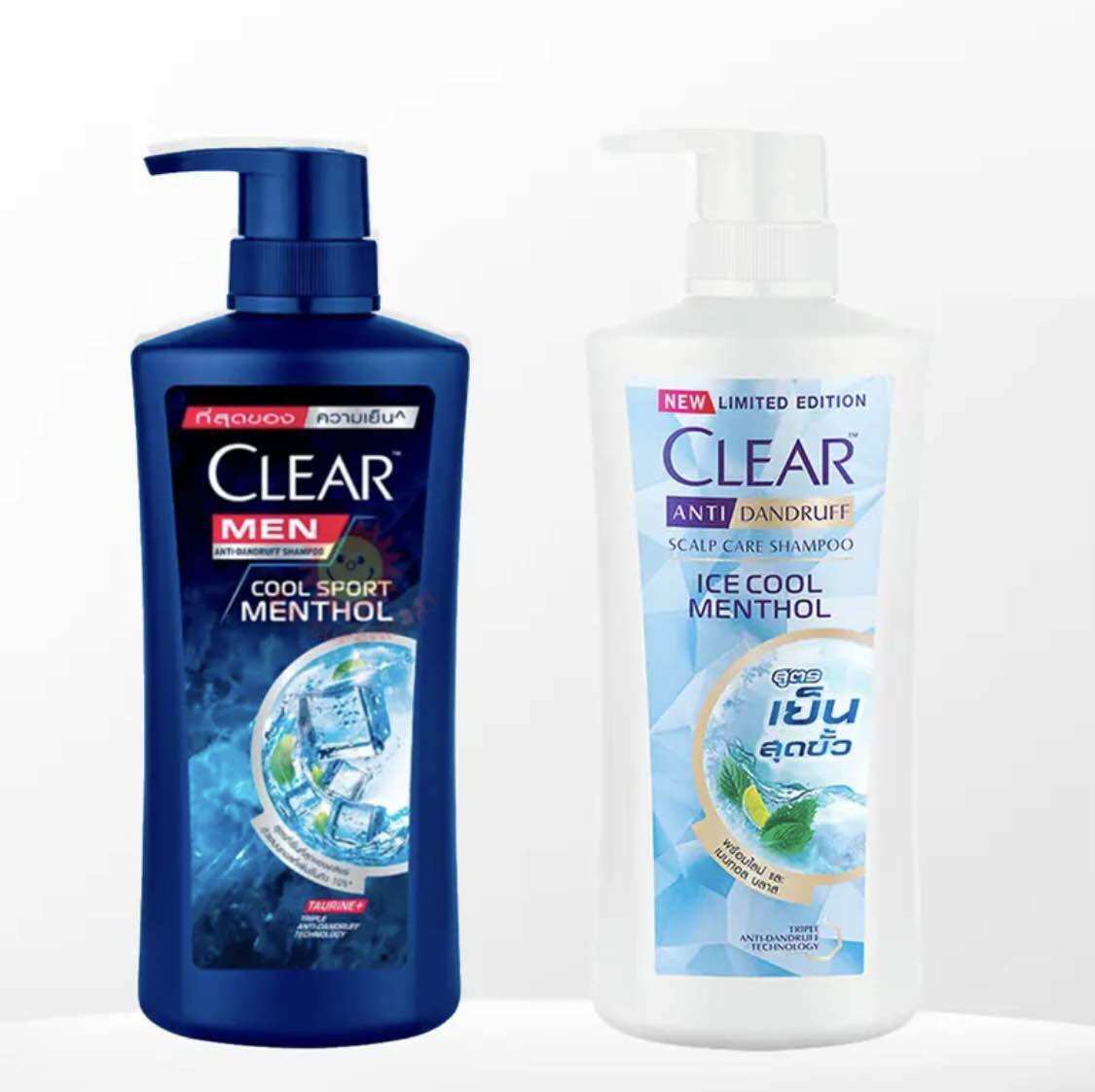 Combo 2 chai dầu gội clear hương bạc hà thái lan