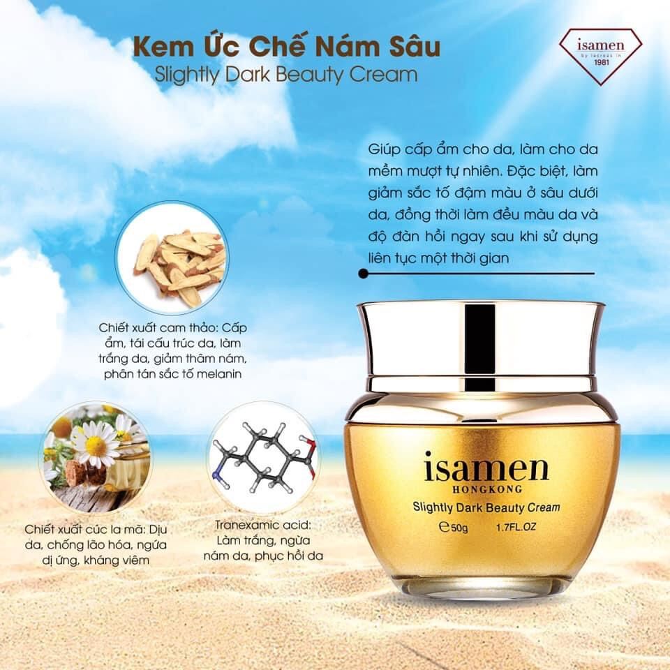 Kem Nám Sâu Isamen Khống Chế Sắc Tố Tàn Nhang Đồi Mồi Sáng Da Cho Da Mụn Nám