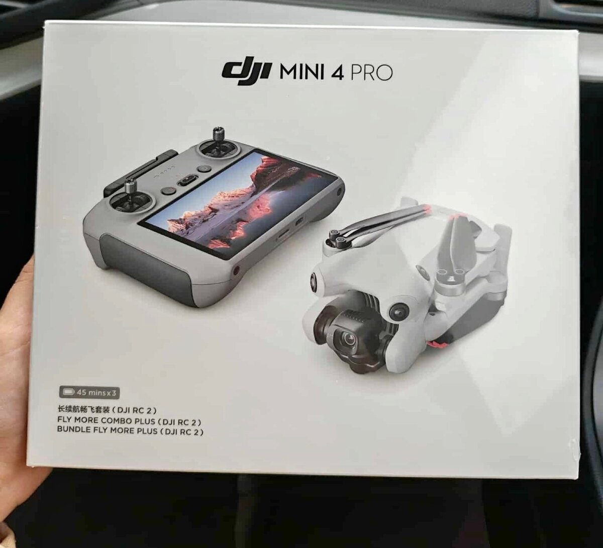 Dji Mini 4 Pro Fly More Combo Plus (DJI RC 2) Vertical Video Recording, 4K 60Fps Hdr Quality,
