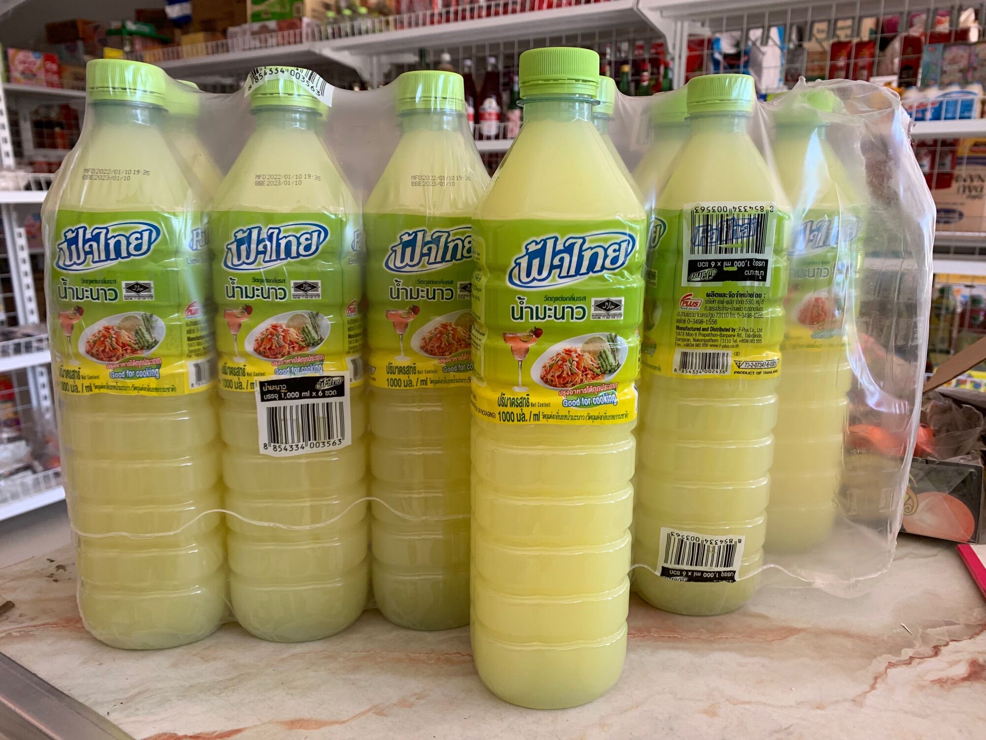 Nước cốt chanh nguyên chất Thái lan chai ( 1 lít)