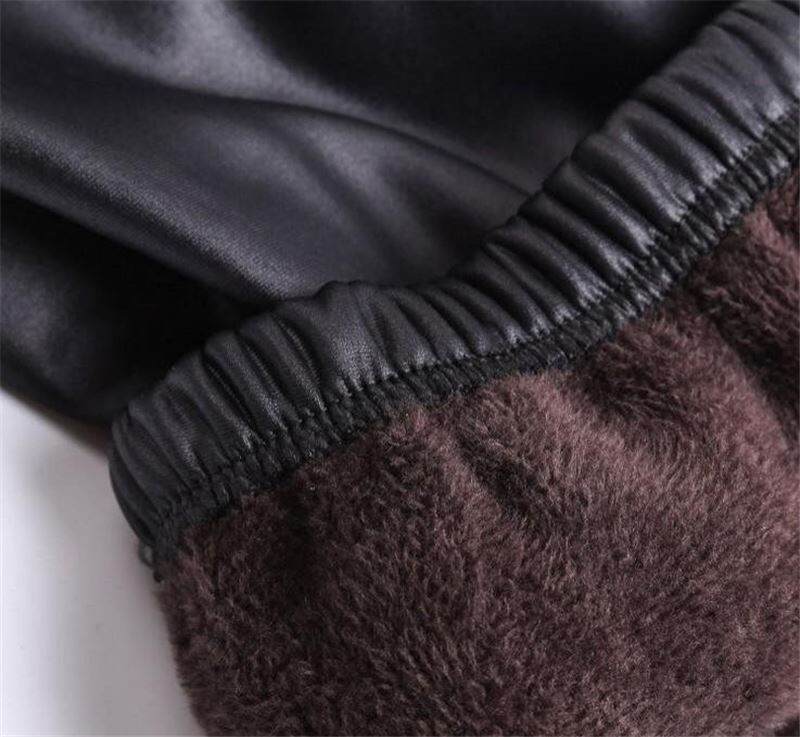 Quần Legging Giả Da Dày Dặn Lót Lông Quần Giả Da Mặc Bên Ngoài Thon Gọn Quần Dễ Phối Nữ