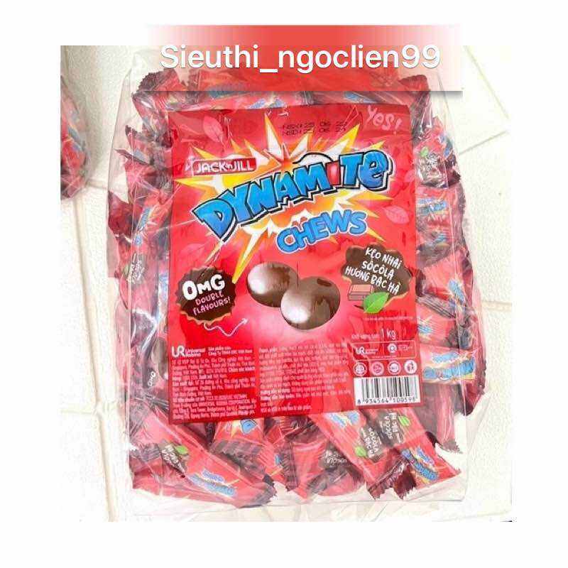 Kẹo Nhai 3 Viên Socola  Hương Bạc Hà Dynamite