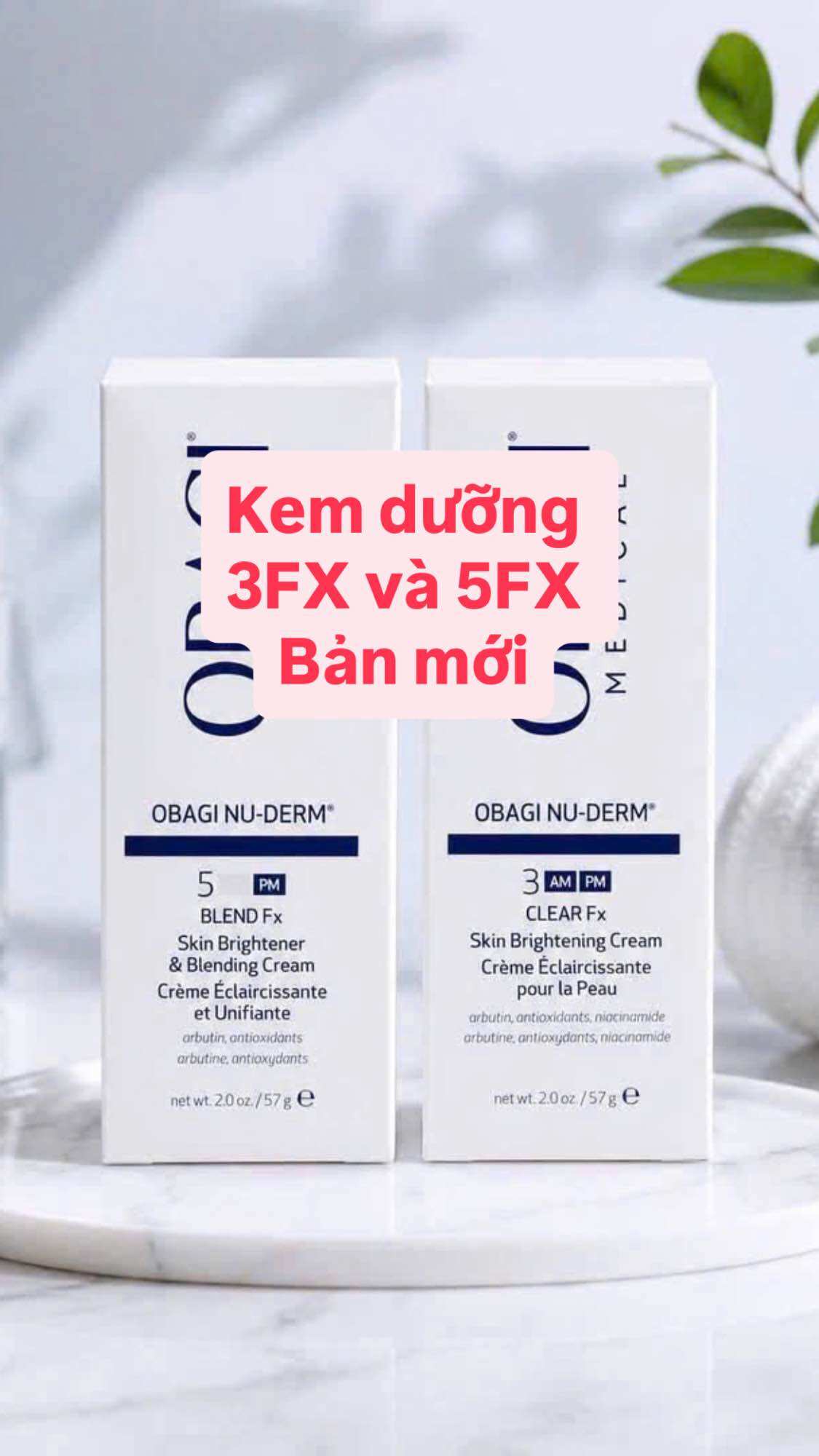 Kem Dưỡng Trắng Da, Giảm Sạm Nám chuyên sâu hiệu quả số 3FX và 5FX
