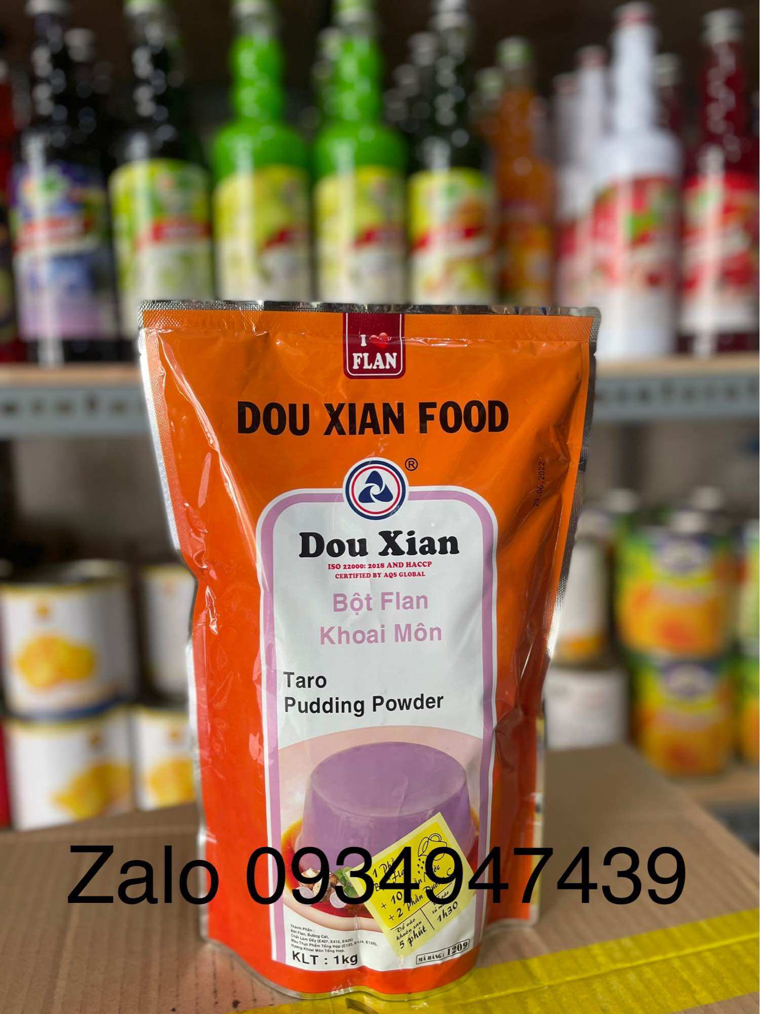 Bột Pudding Hàng Huy (mẫu mới Douxian) gói 1kg
