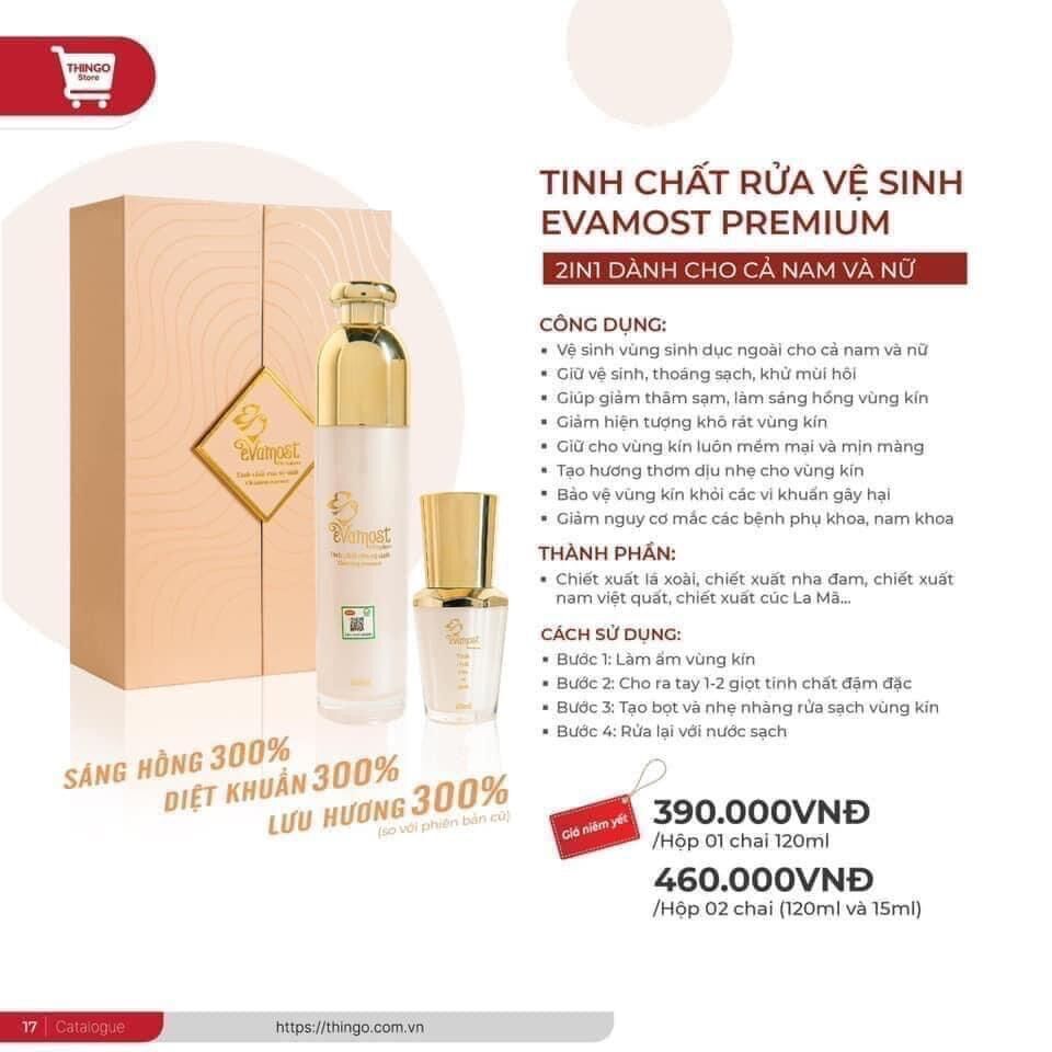 Dung dịch vệ sinh phụ nữ Evamost premium 15ml