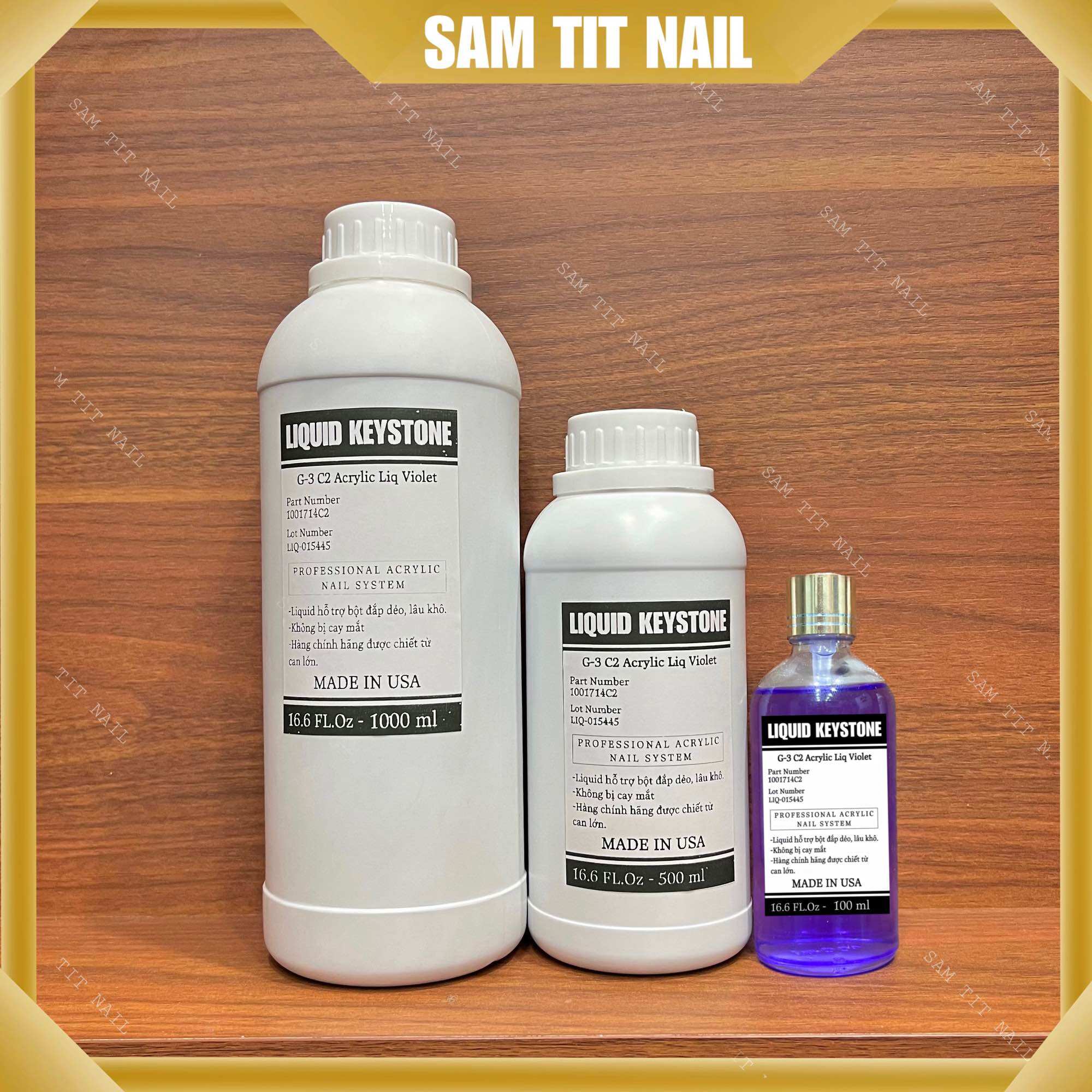 Dung dịch LIQUID Mỹ đắp móng bột 100ml hàng cao cấp chuẩn Mỹ