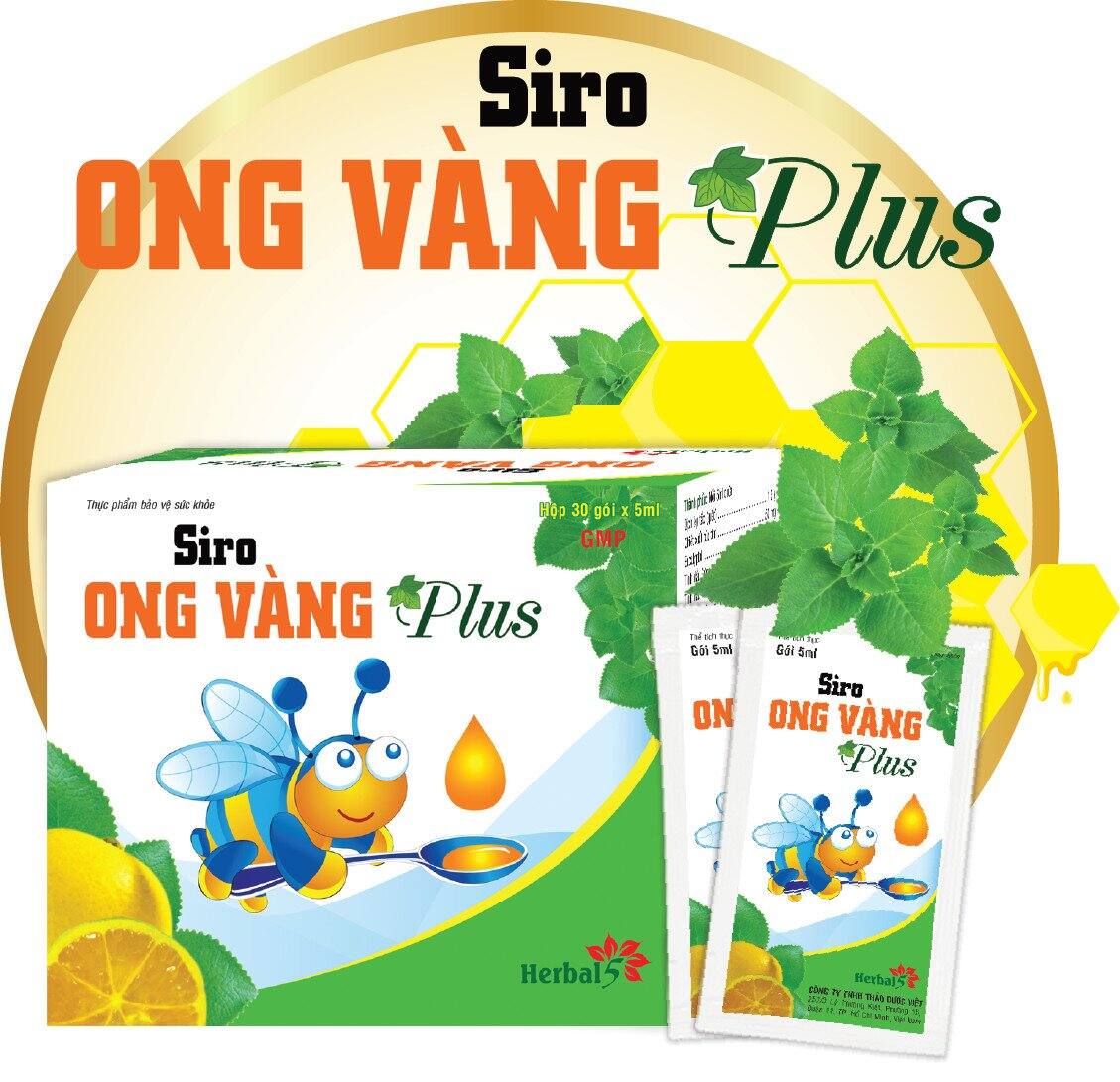 Siro Ong Vàng Plus Hộp 30 gói