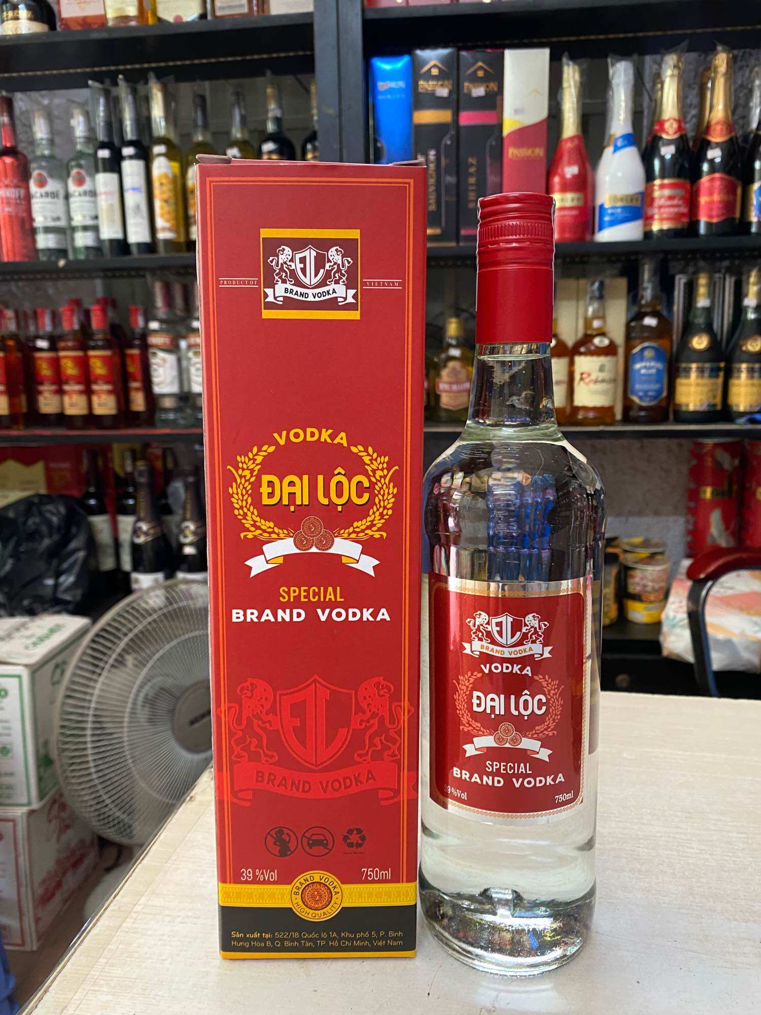 VODKA Đại Lộc Special Brand 39% 750ml-Có Hộp