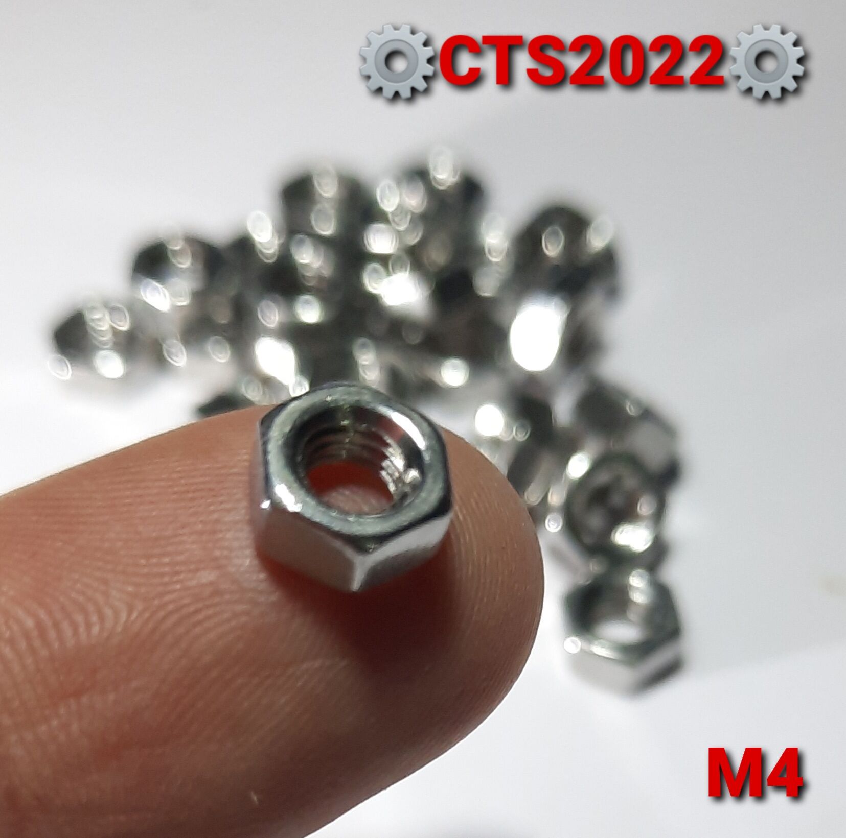 2 con đai ốc m4 inox 304