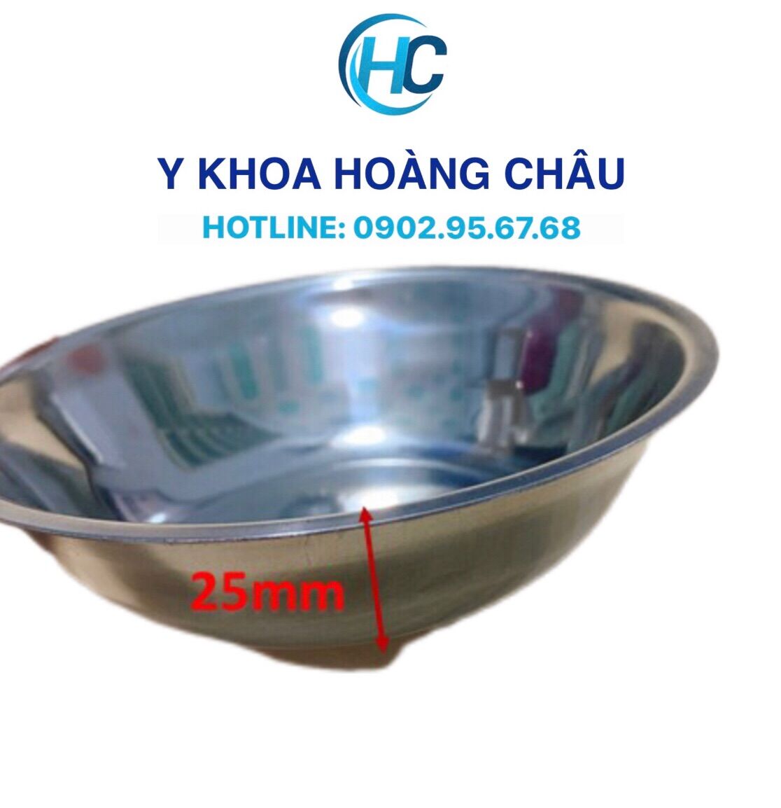 [CHÍNH HÃNG] Chén Inox Y Tế Vinh Tấn, Chén Inox 304 Cao Cấp (Cạn)