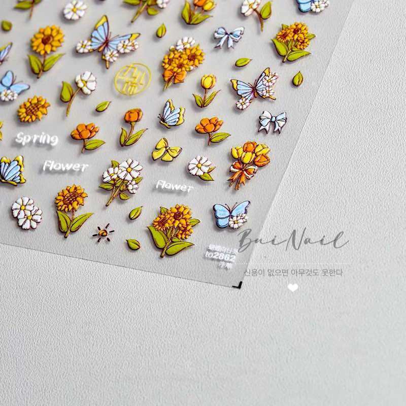 STICKER NỔI HOA 5D