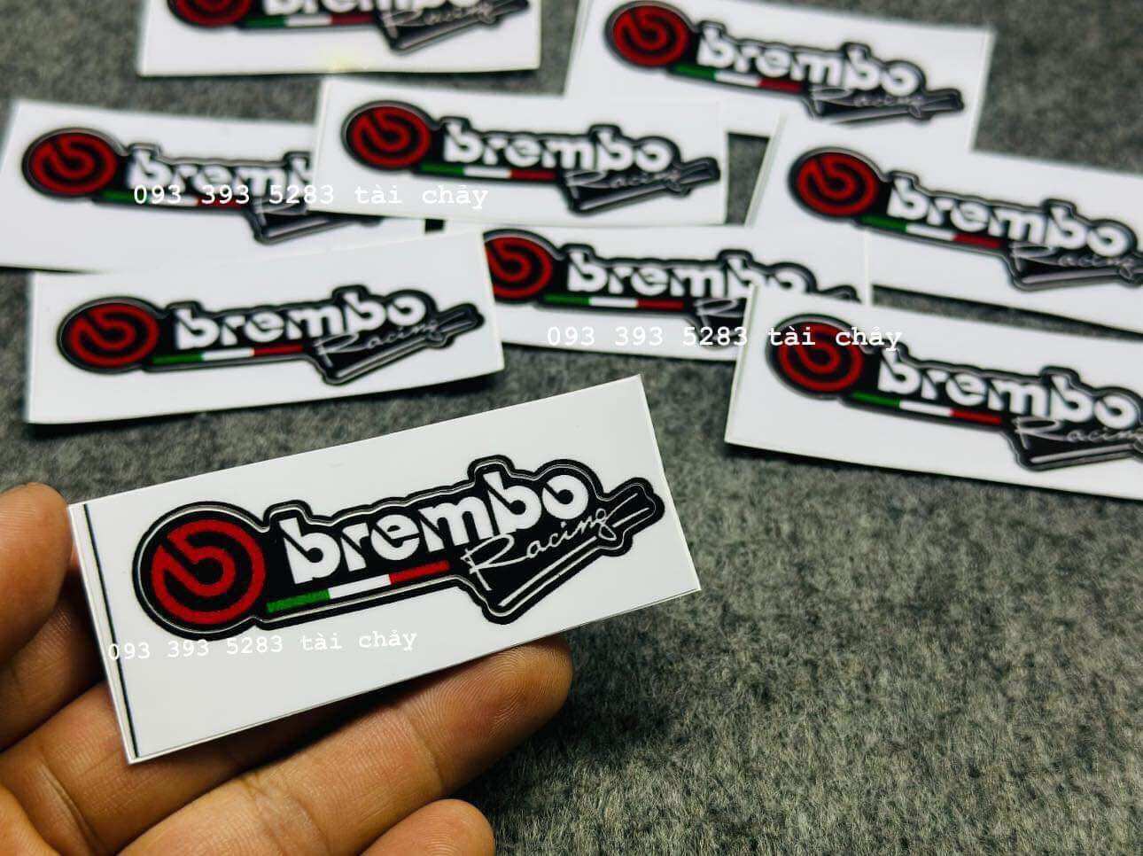 [ 1 MIẾNG ] TEM STICKER BEMBO DÁN TRANG TRÍ XE