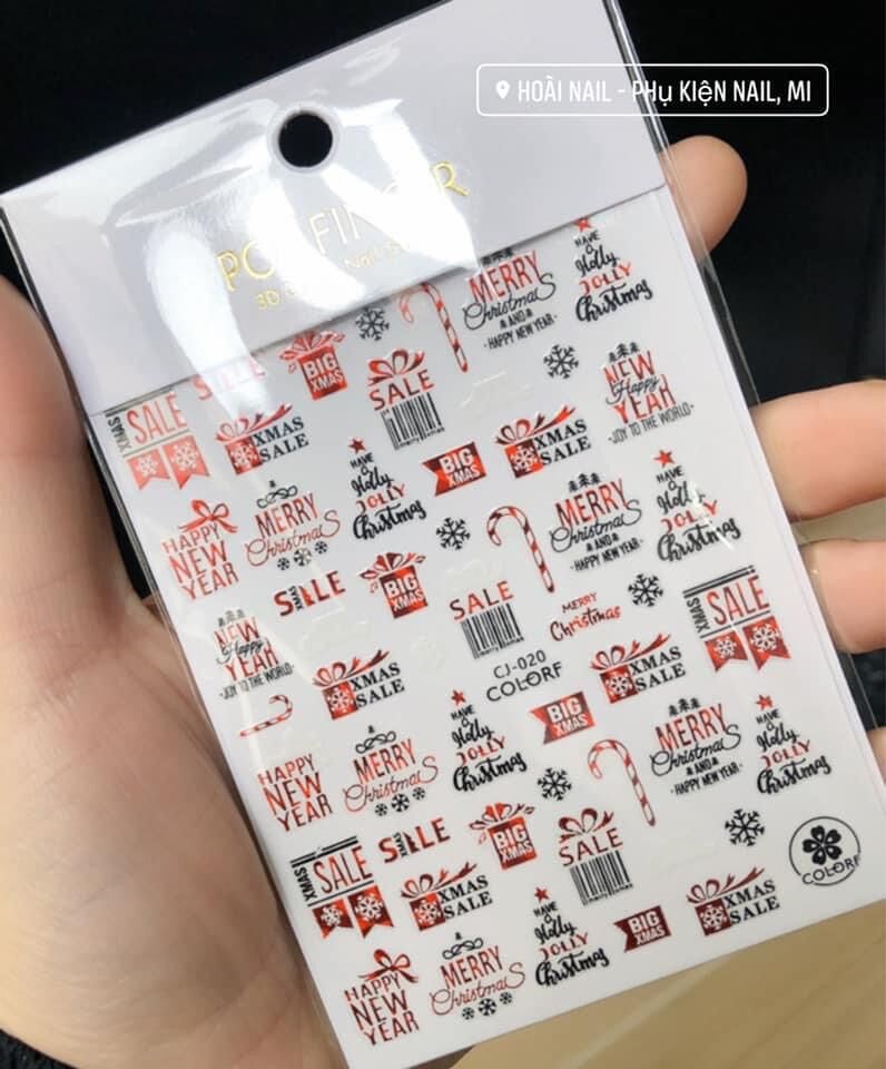 Sticker noel mẫu mới ( giao mẫu ngẫu nhiên hoặc ib gửi mẫu cho shop)