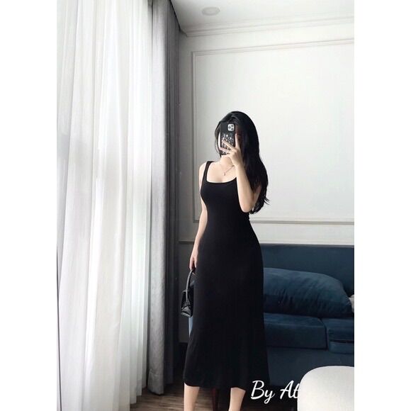 Đầm maxi ba lỗ dáng dài thun tăm Sam-collection☘️Freeship