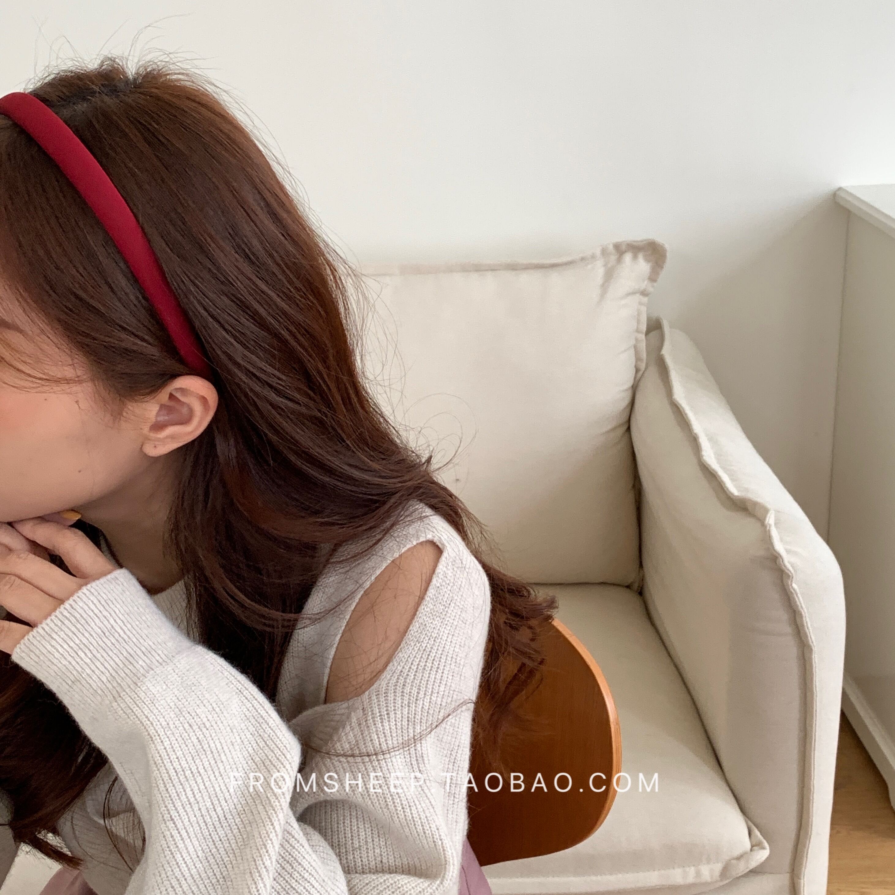 Bờm Tóc Mảnh Màu Đỏ Bờm Tóc Rửa Mặt Ép Tóc Cổ Điển Cho Nữ Phụ Kiện Tóc Bó Tóc Trang Sức Tóc Bờm Tóc Cảm Giác Cao Cấp Nổi Tiếng Trên Mạng Hàn Quốc Sành Điệu