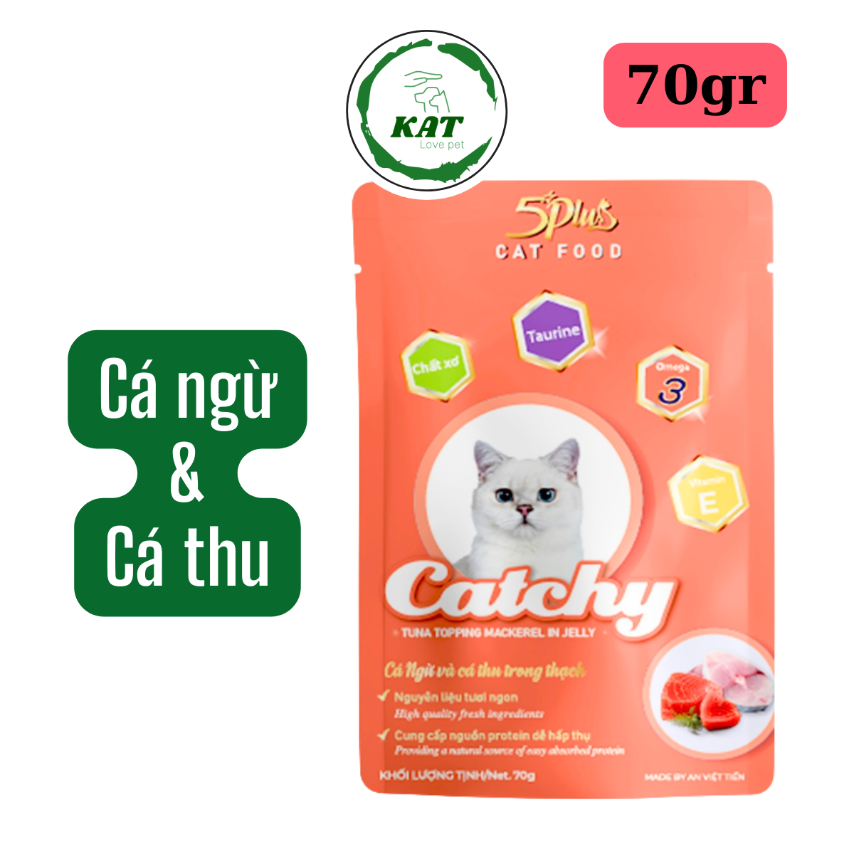 [Gói 70gr] Pate cho mèo CATCHY - Gói 70gr - KAT Store