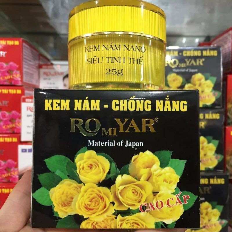 Combo 2 hủ kem nám chống nắng vàng 25g romiyar