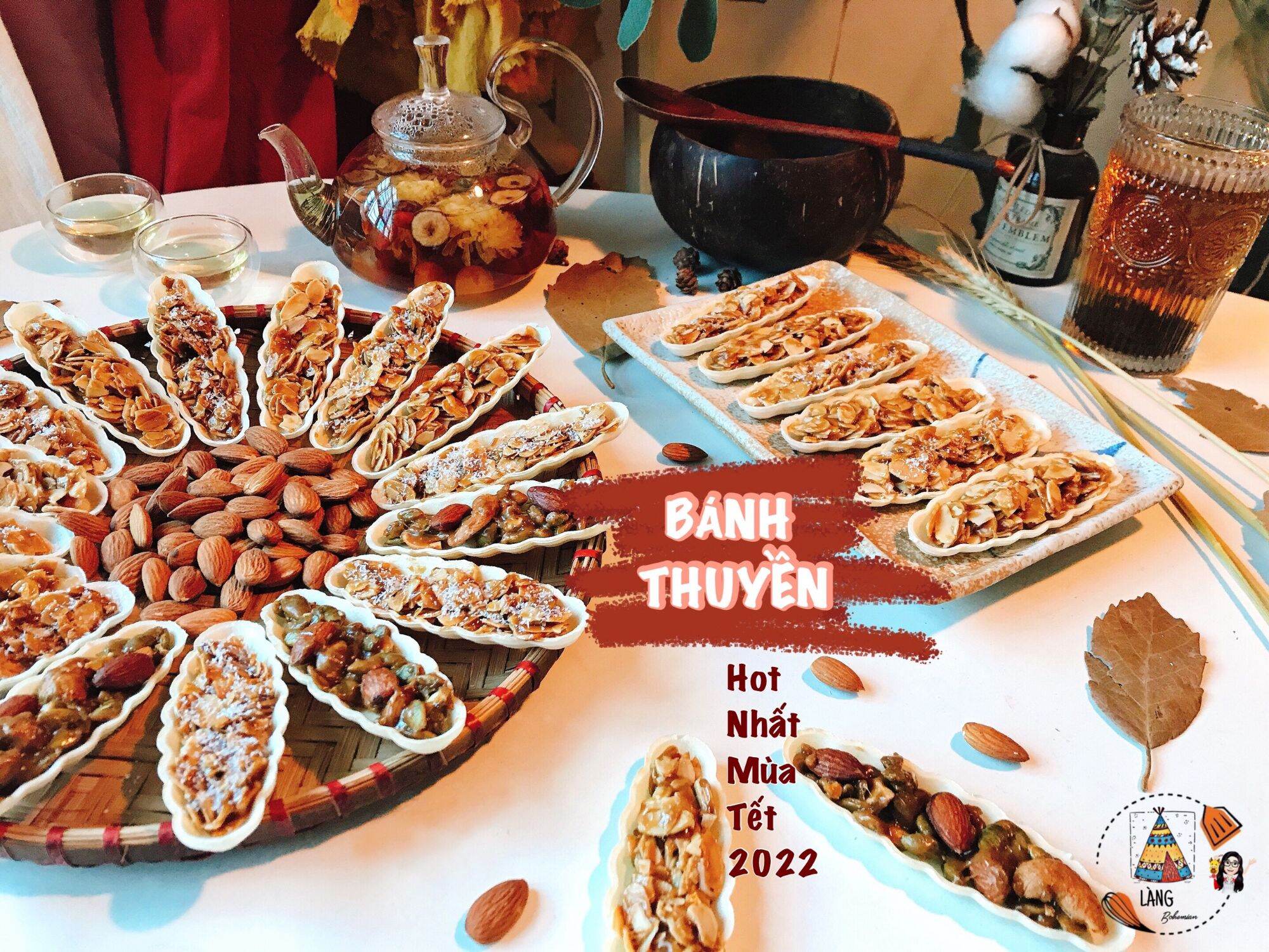 Bánh Thuyền Hạt (Hạnh nhân)