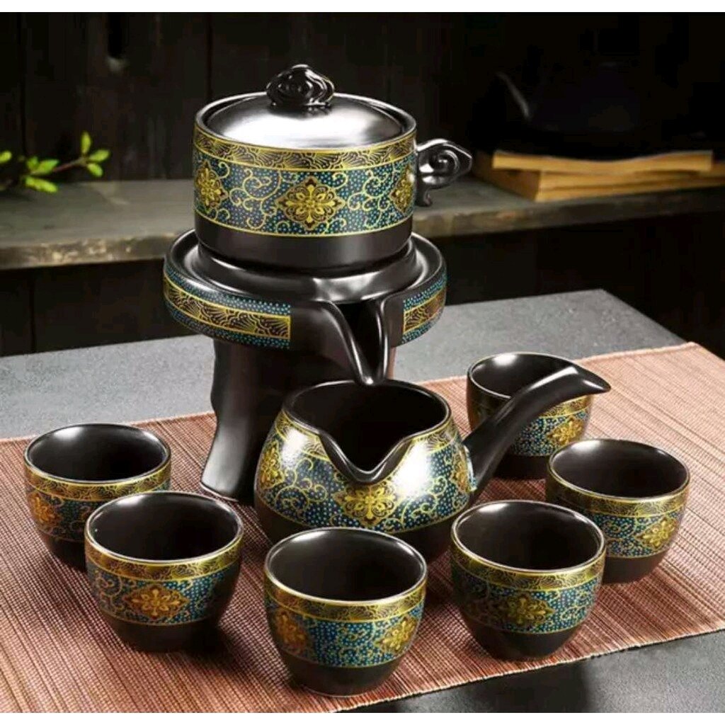 Bộ ấm chén pha trà cối xay , Bộ ấm trà đạo