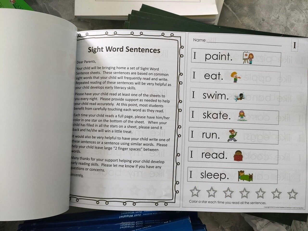 Sight words in gộp 4 trong 1