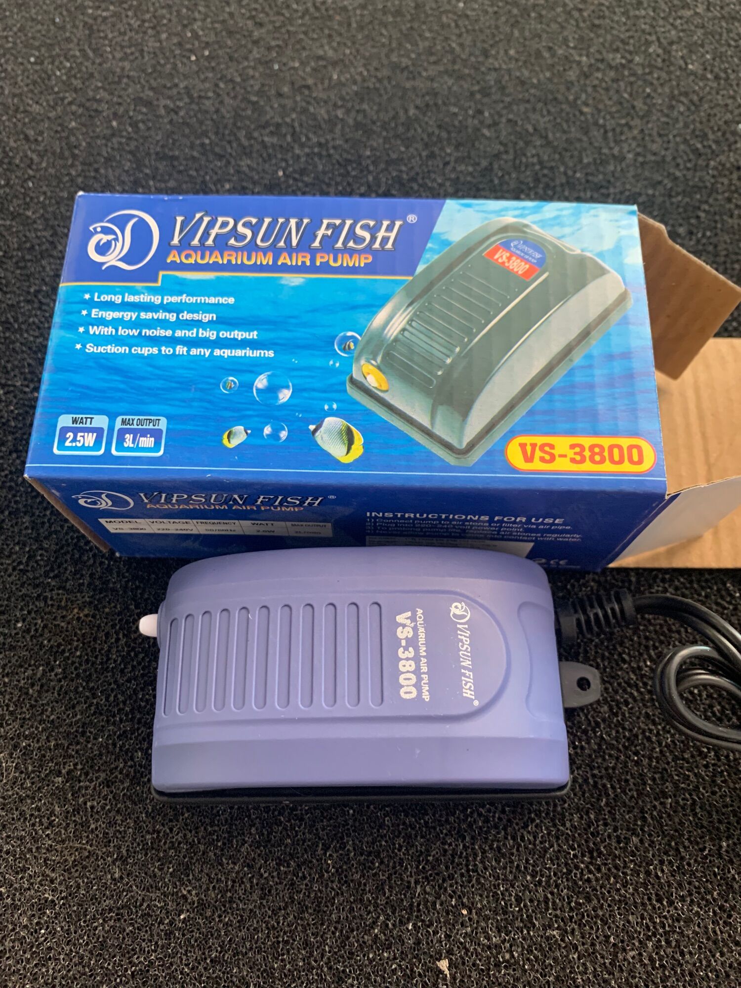Máy sủi oxy 1 vòi vipsun vs-3800
