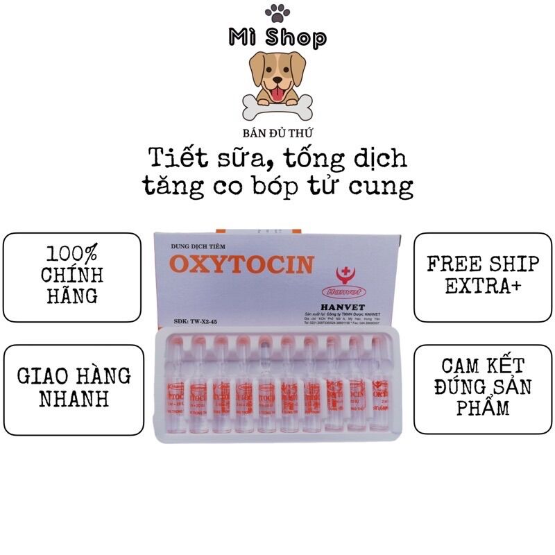 Hanvet Oxytocin 2ml heo, trâu, bò