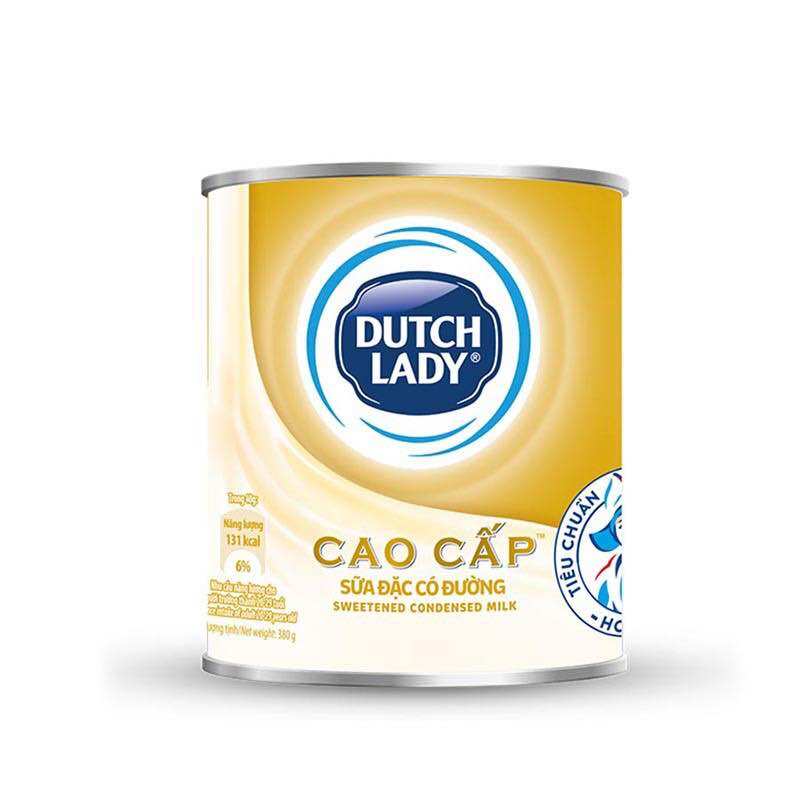 Sữa đặc dutch lady cao cấp có đường 380g/lon