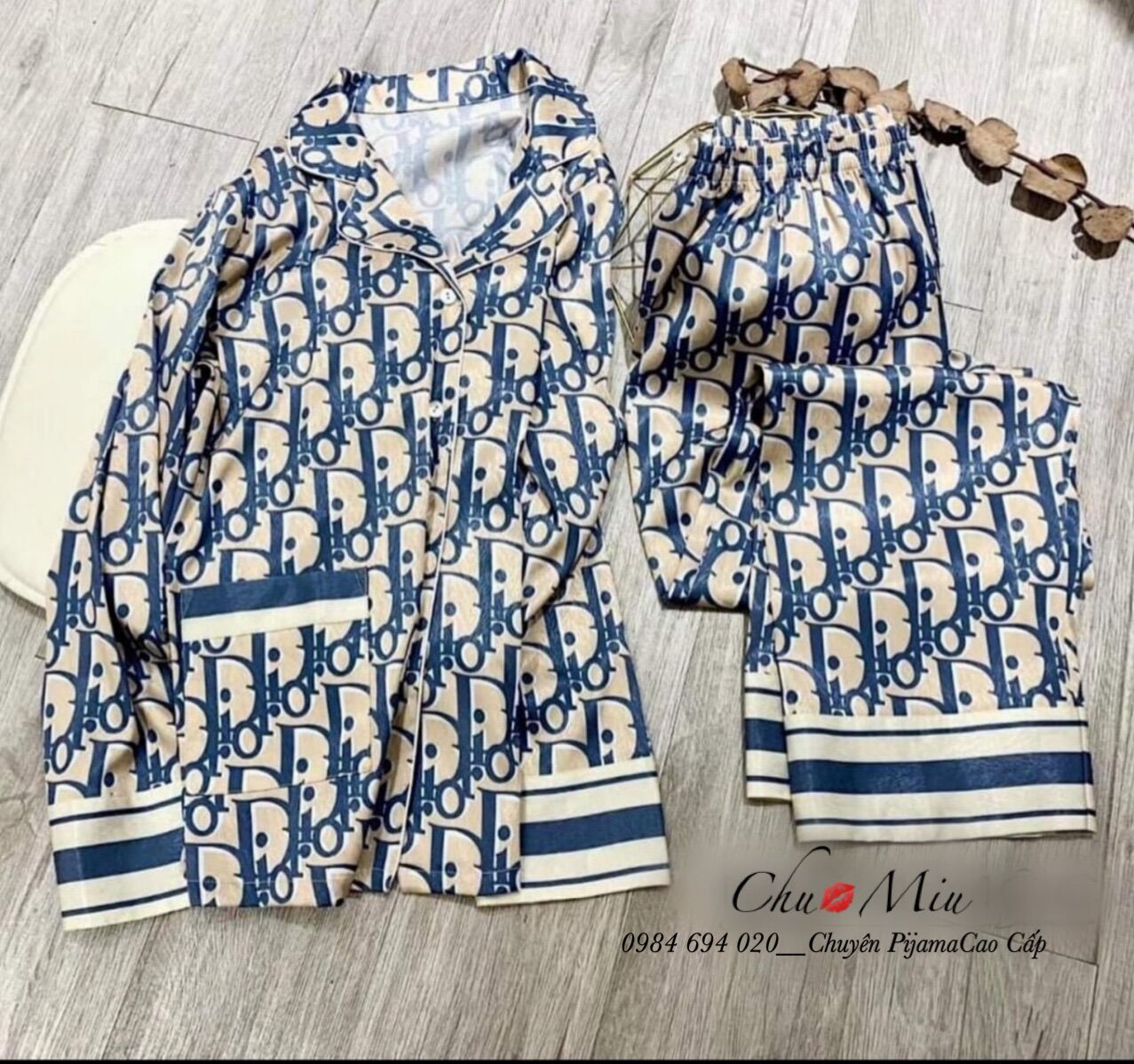 🧸 Bộ Pijama Đì Ó Lụa Satin tiểu thư ( hàng loại 1)