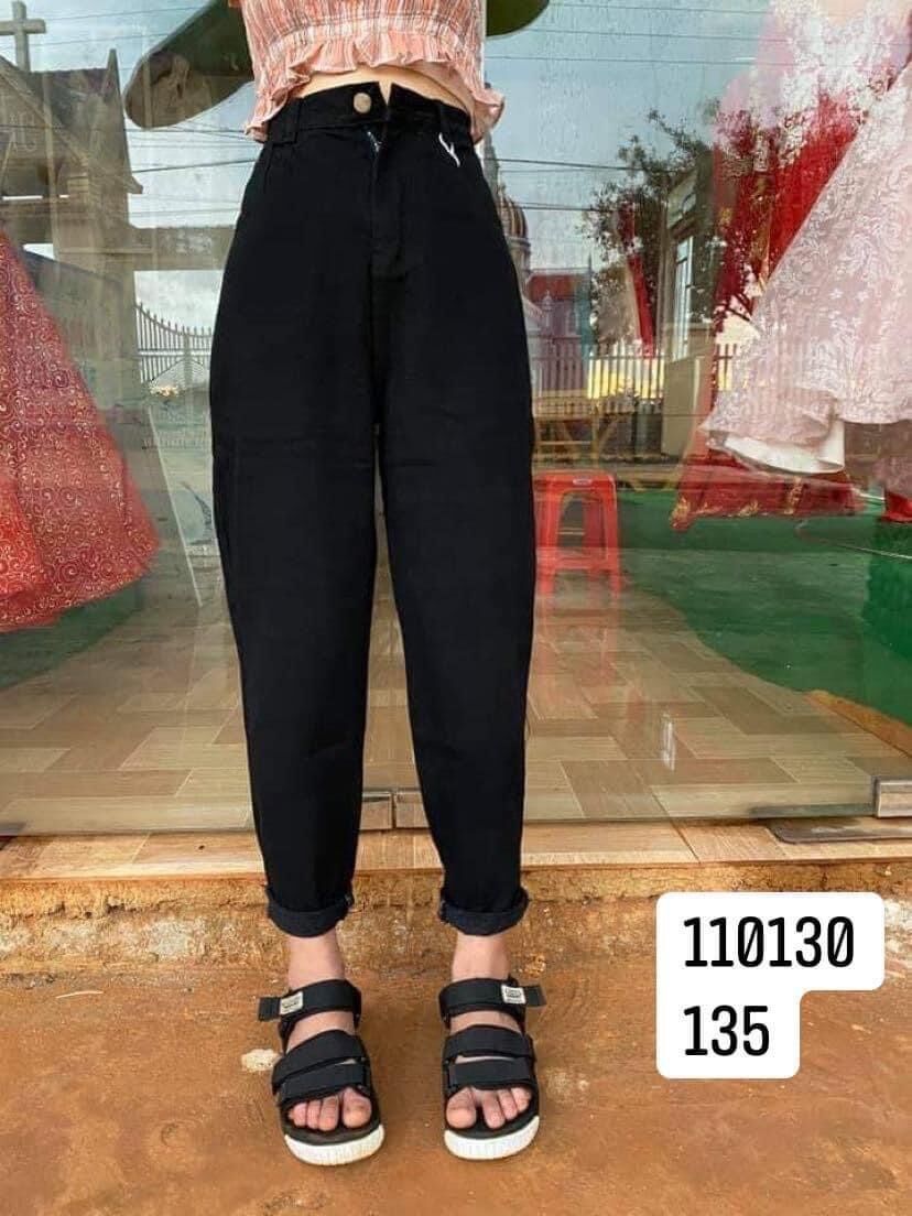 Baggy Jeans Lưng Cao Trơn