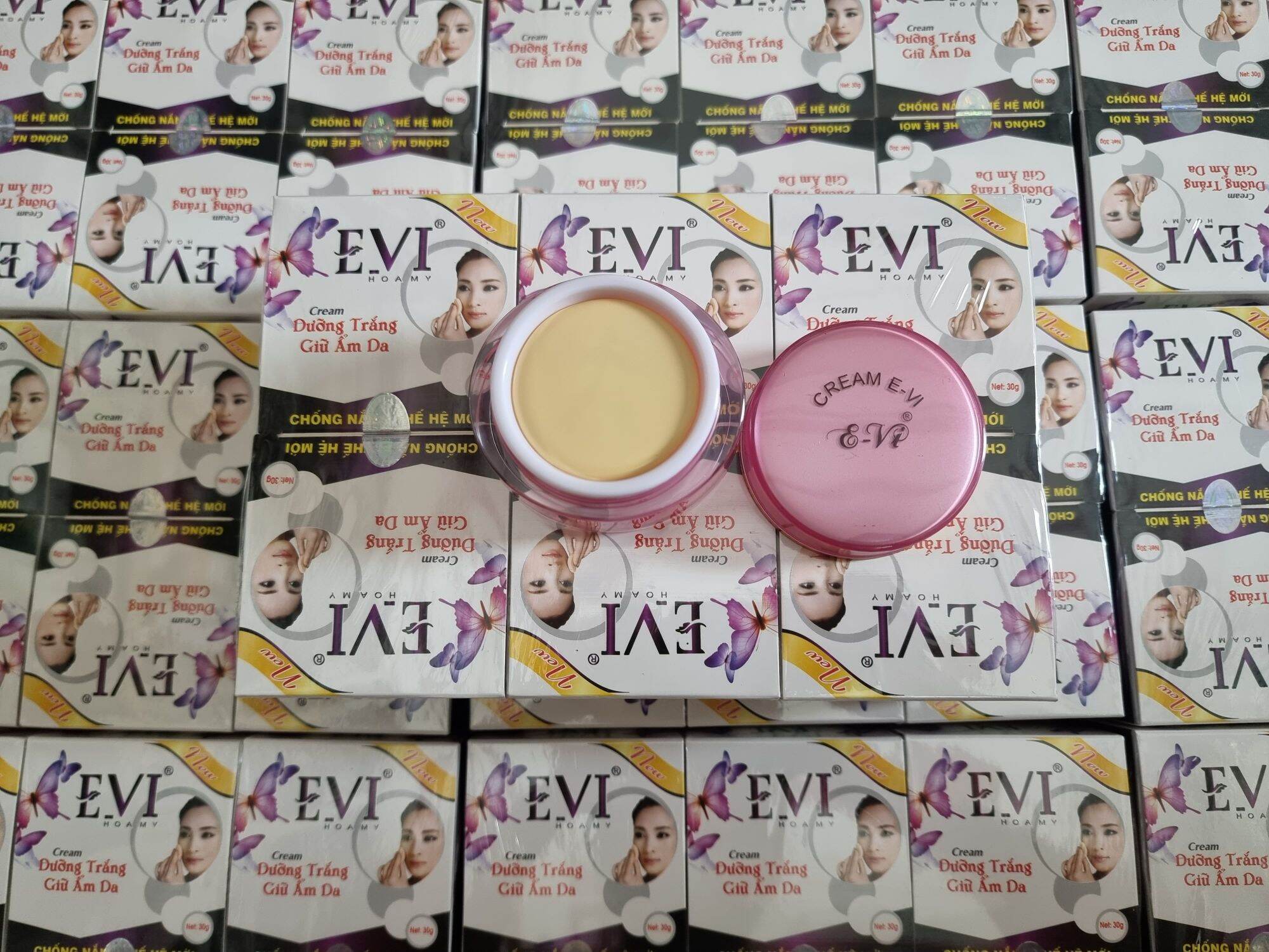 Kem evi dưỡng trắng da giữ ẩm 30gr lẻ 1 hũ
