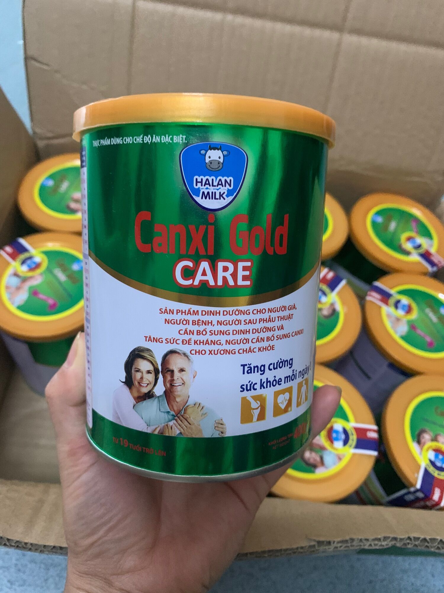 Sữa canxi gold care cty halan milk chính hãng đate mới