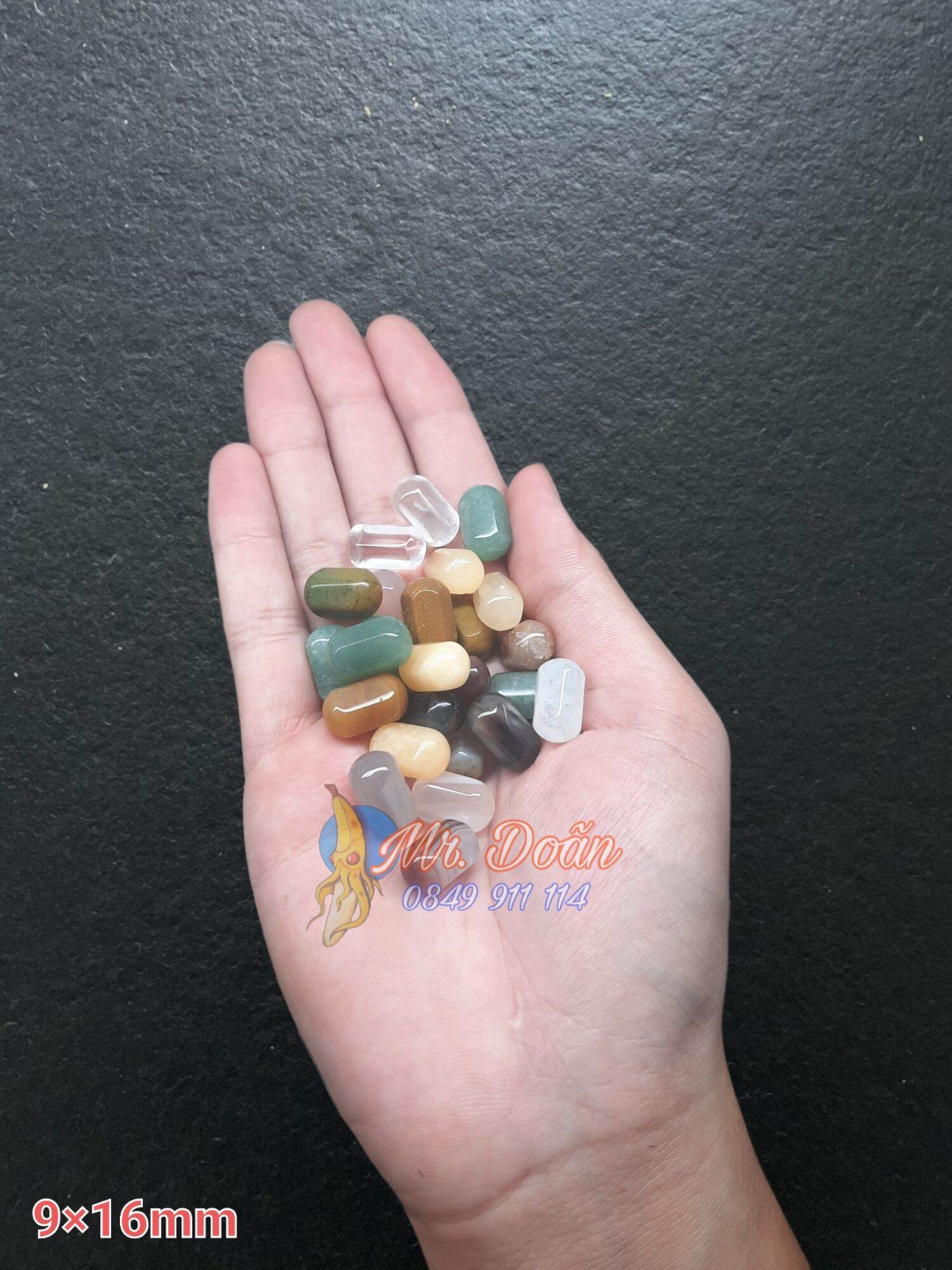 1 viên bi lục lăng đá tự nhiên