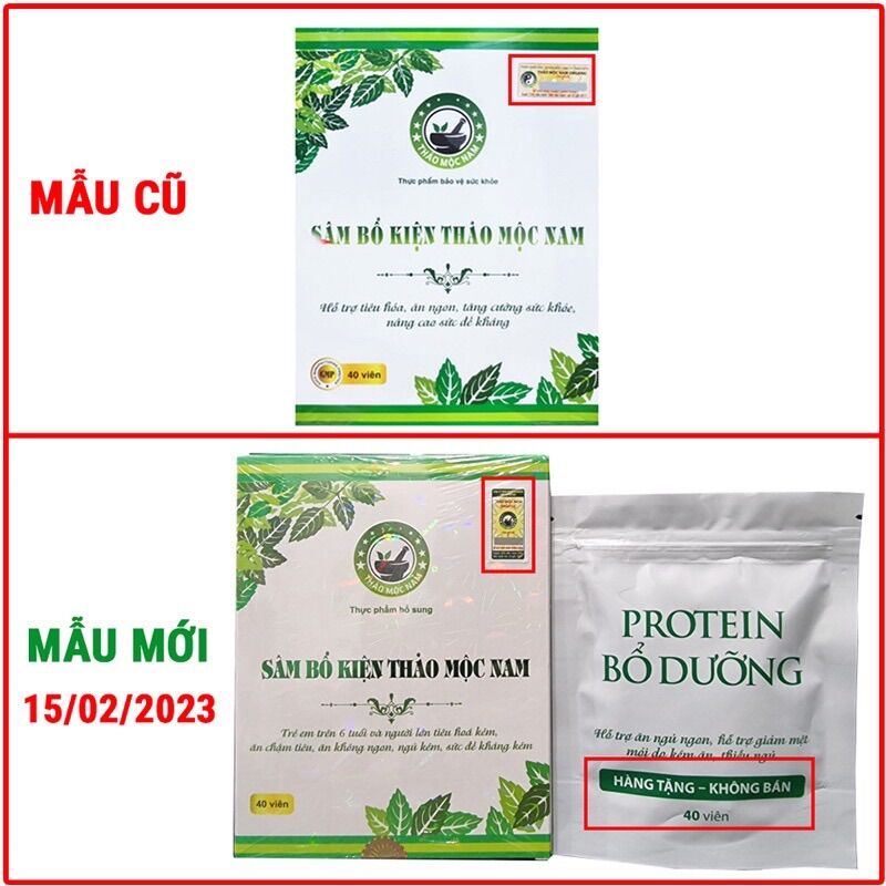 [Mua 1 tặng 1 Protein] (Ship Nhanh, Mẫu Mới, Date Mới) Sâm Bổ Kiện Thảo Mộc Nam - Tăng Cân Hiệu Quả