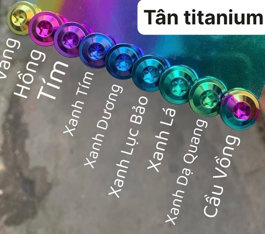 (GR5 XỊN) COMBO 21 ỐC TITAN FULL DÀN ÁO XE SIRIUS CỰC ĐẸP