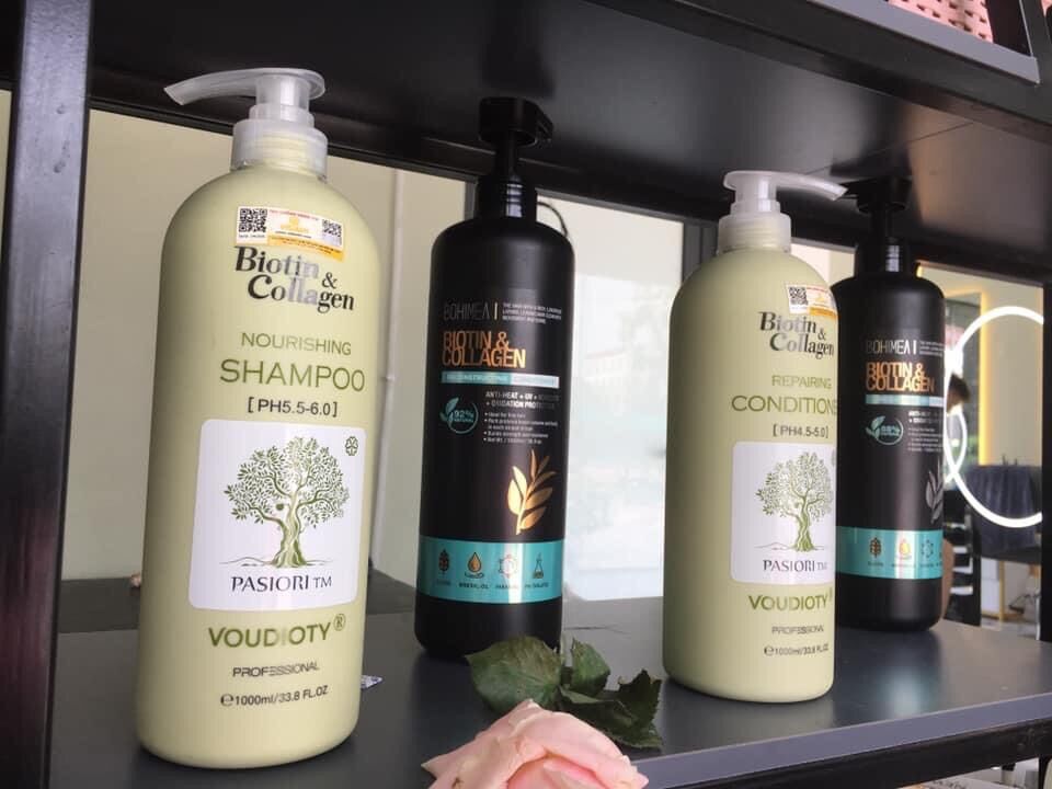 Cặp đôi dầu gội+ dầu xả Biotin&Collagen