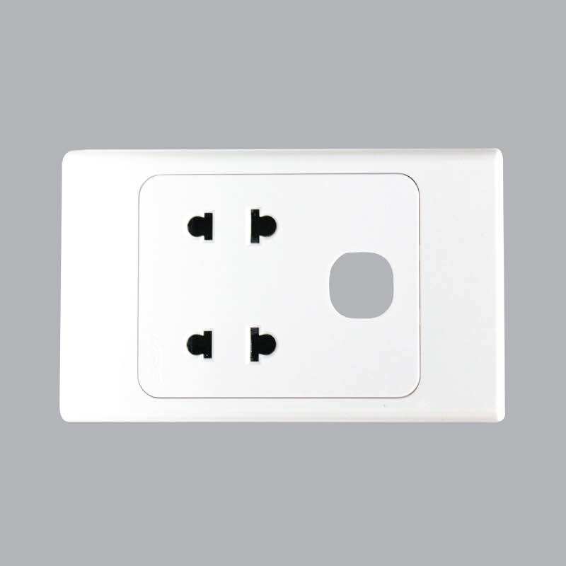 Ổ cắm + công tắc mpe